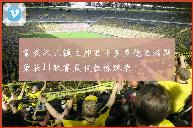 前武汉三镇主帅里卡多罗德里格斯荣获J1联赛最佳教练殊荣