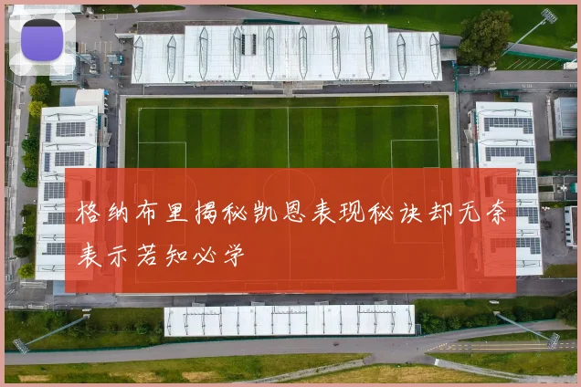 格纳布里揭秘凯恩表现秘诀却无奈表示若知必学